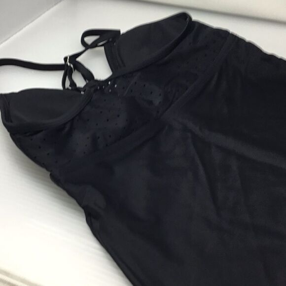 Coastal Blue Laser Cut Tankini Top (D12) - Picture 8 of 8